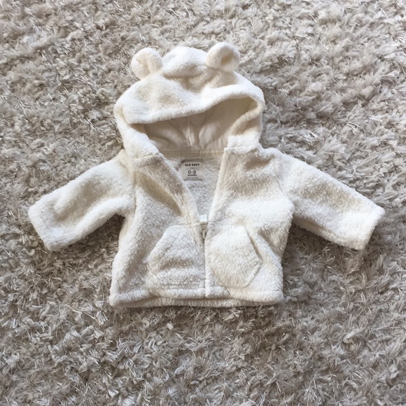 Old Navy Other - Old Navy Sherpa jacket Sz 0-3 months GUC